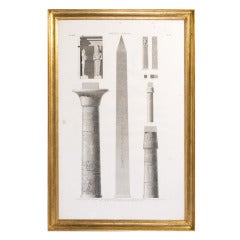Architectural Elements of the Temple of Karnak in Luxor