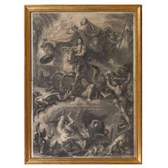 Louis XIV Engravings - Oversized 18th Century, Painted by Le Brun