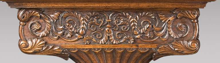 Pair of Wall Brackets in carved wood. French, 19th Century.