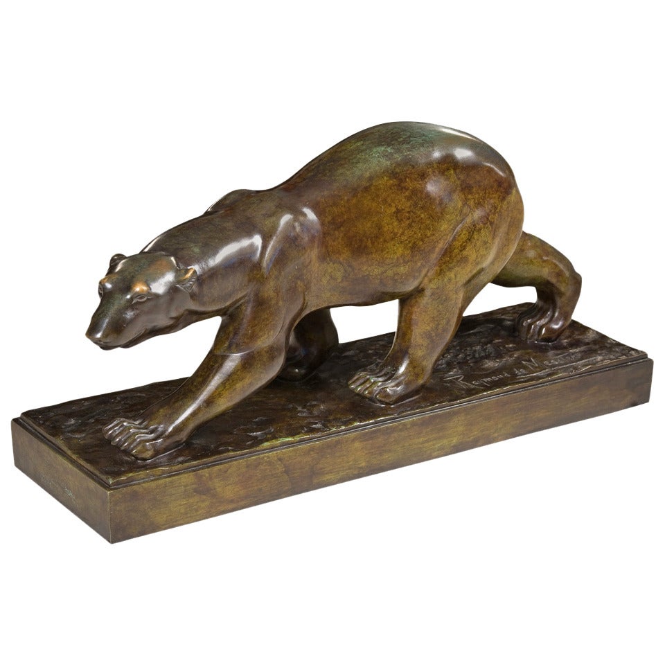 Raymond de Meester Bear in Bronze For Sale