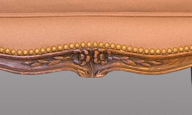 Upholstery A Pair of Louis XV Style Canapés, French, 19th Century For Sale