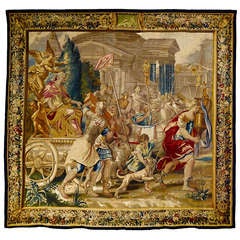 "Triumphal Entrance of the Emperor Vespasian in Rome" Brussels Tapestry