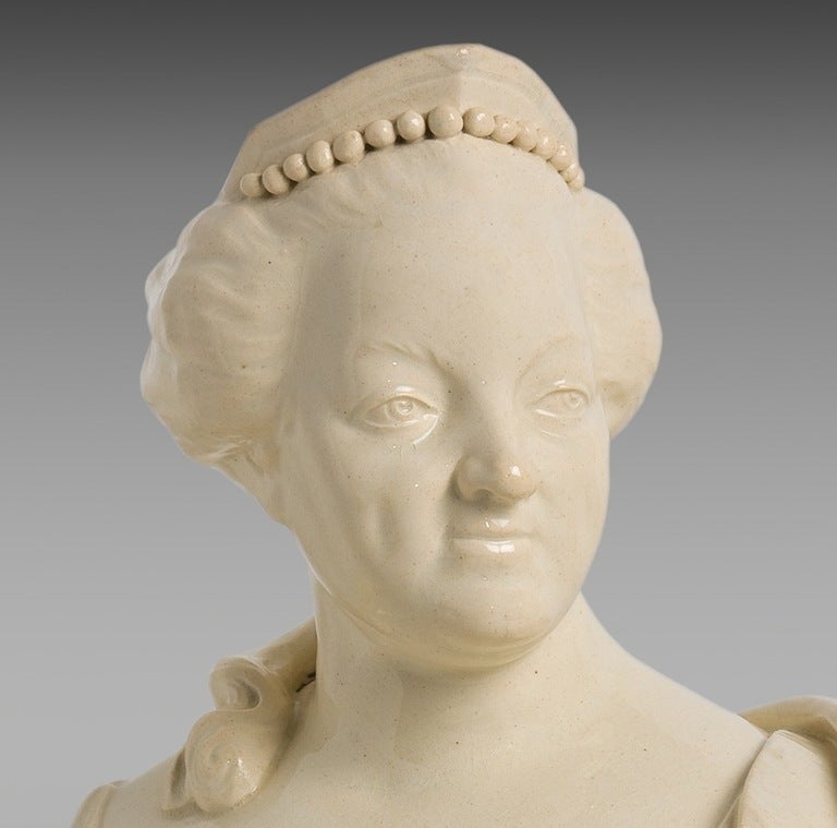 Rare Bust of Catherine II of Russia in Earthenware Leeds 'England'