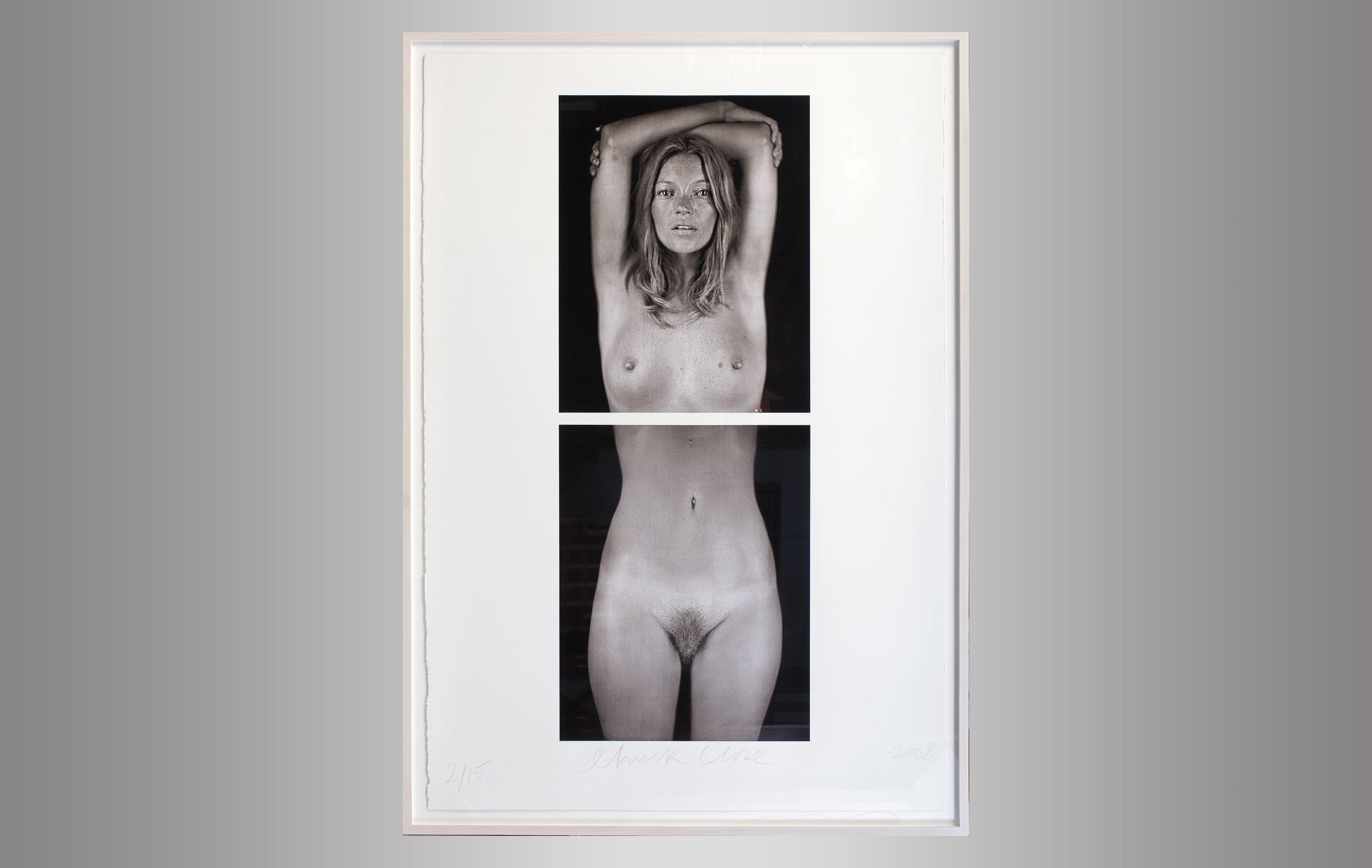 "Kate Moss" by Chuck Close, Archival Pigment Print from Daguerreotype For Sale