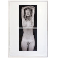 "Kate Moss" by Chuck Close, Archival Pigment Print from Daguerreotype
