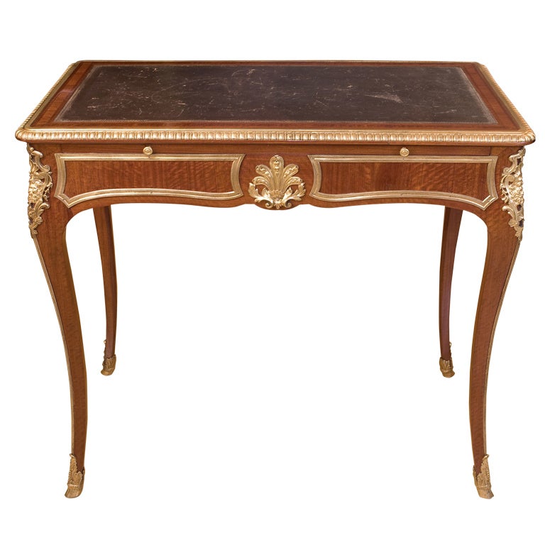 French Regency Style 19th Century Raffinate Writing Table For Sale