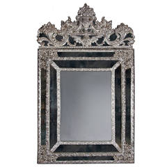 Large and Impressive Silvered Mirror 10