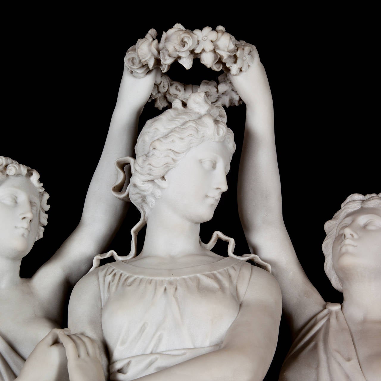 the three graces sculpture