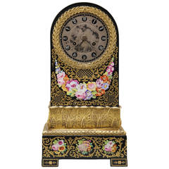 Charles X Period Ormolu Mounted Jacob Petit Porcelain Mantel Clock 2
