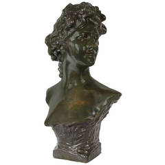 Female Figure Bronze Bust in the Manner of Carpeaux 6