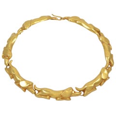 "Les Teckels" Necklace by Line Vautrin