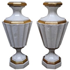 19th Century Pair of Ornamental "Papier Maché" Vases