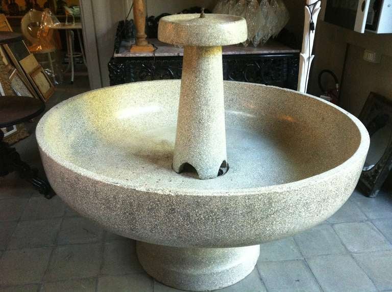 1960's French "Graniglia" Fountain