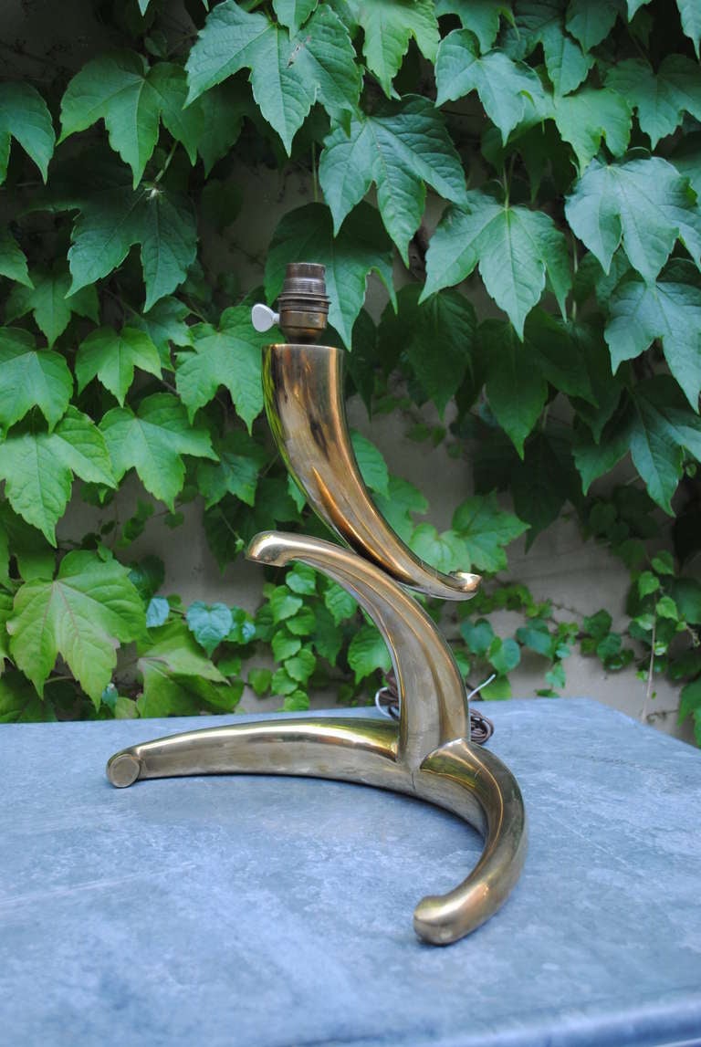 1960's English Brass Table Lamp