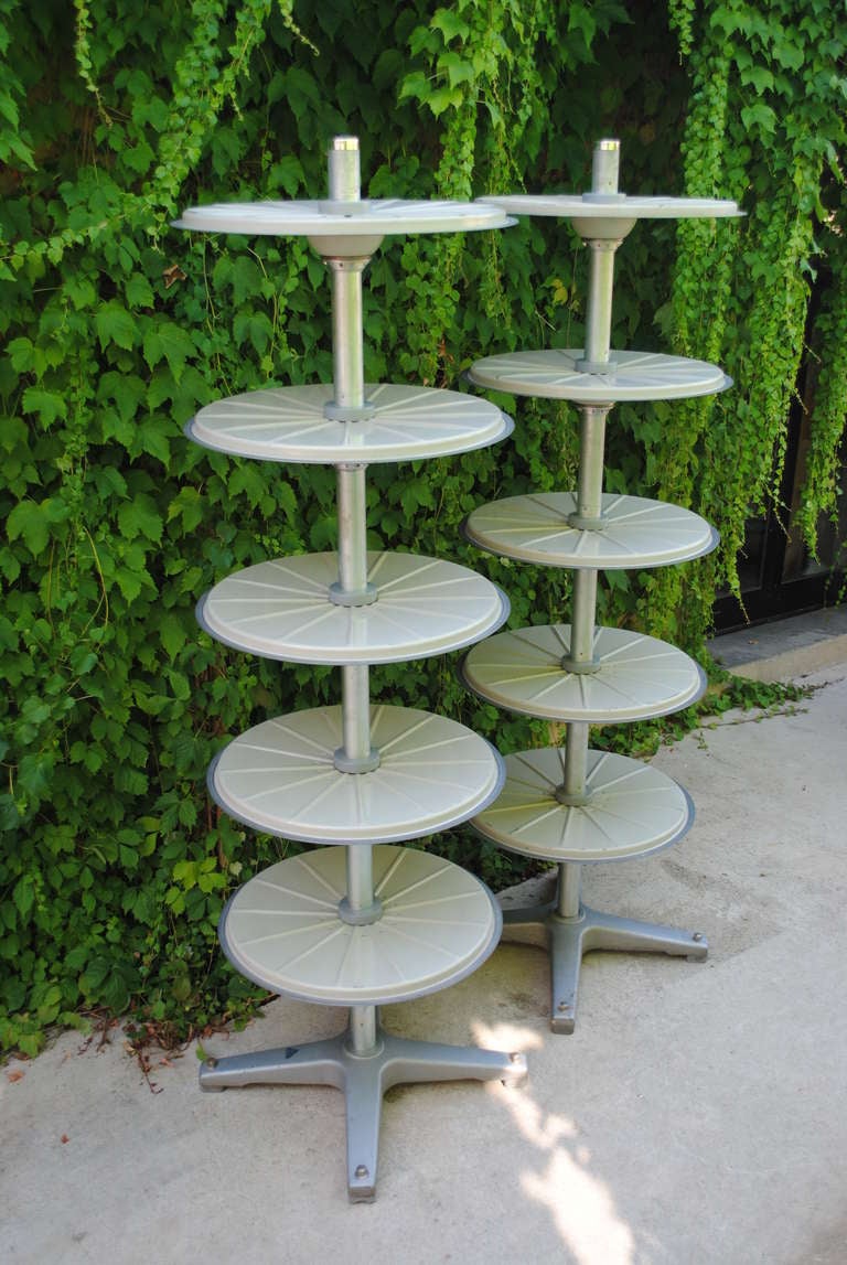 1970's Couple of French Industrial Etageres