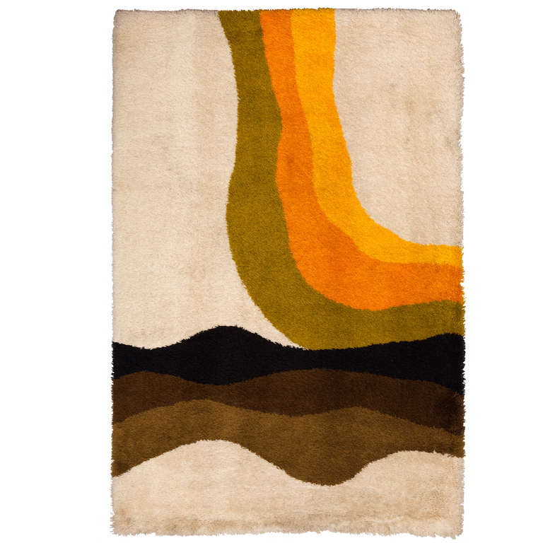 Vintage Dutch Design Rug at 1stdibs