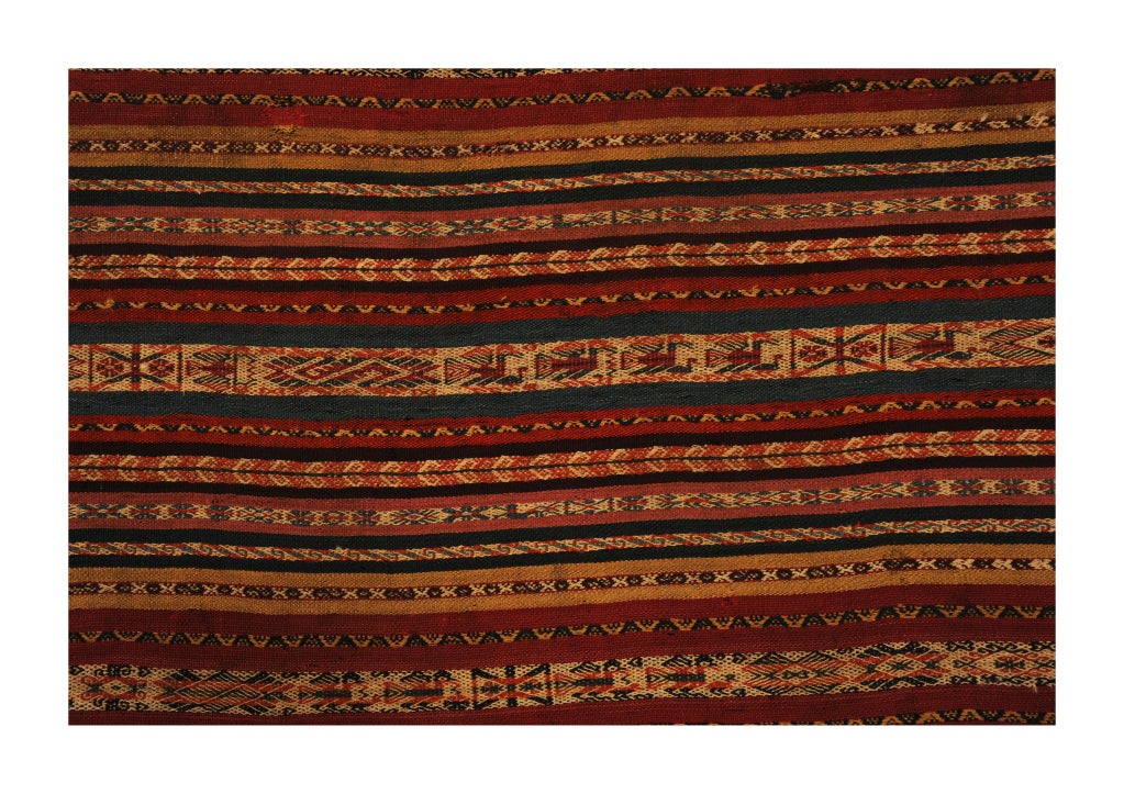 Women's cloth, a large Aymara over skirt (aksu), in extremely fine camelid hair and beautiful and delicate combination of colours. A multicolored narrow piece joined with a wide one.

Photography by Alberto Jona Falco - Milan