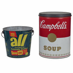 Pop Art Advertising: Campbell's Soup Can and All Bucket After Warhol