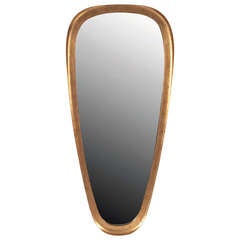 La Barge Polished Gold Oval Mirror