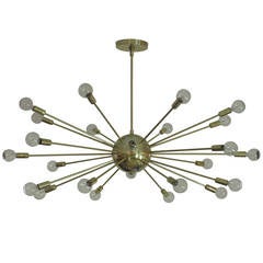 Sputnik Chandelier Brass Twenty-Four-Arm USA 1950's 6