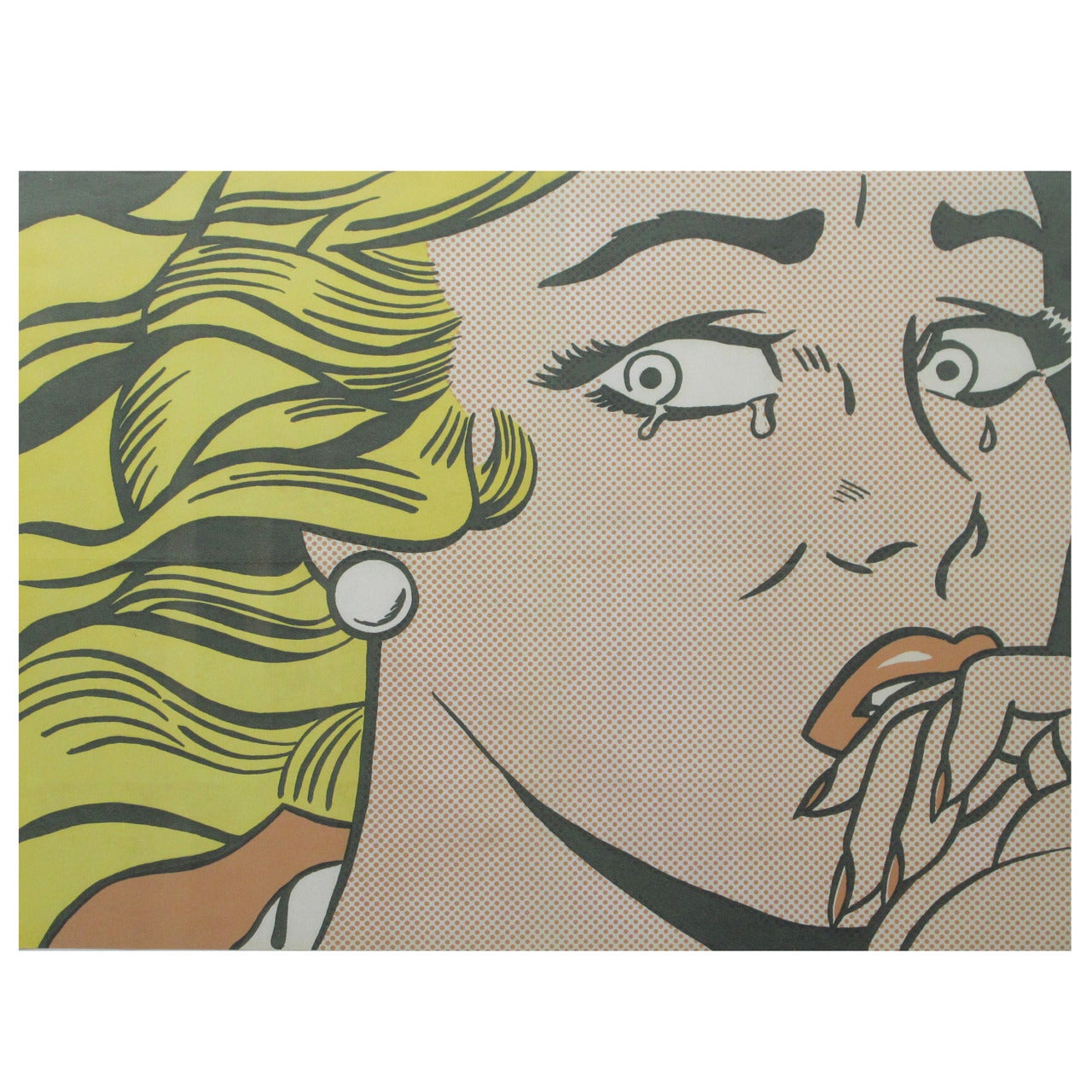 Crying Girl by Roy Lichtenstein offset Lithograph 1963