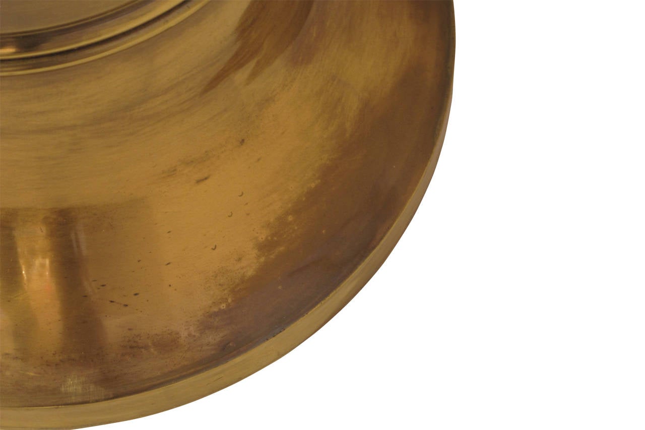 American Chunky Brass Stool by Mastercraft