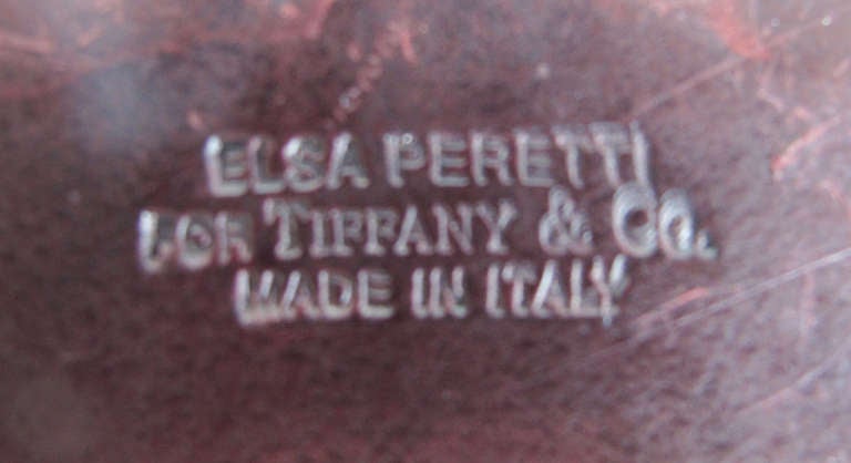 Italian Elsa Peretti Leather Wave Jewelry Box for Tiffany in Oxblood