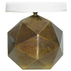 Vintage Bronze Faceted Table Lamp by Westwood Industries