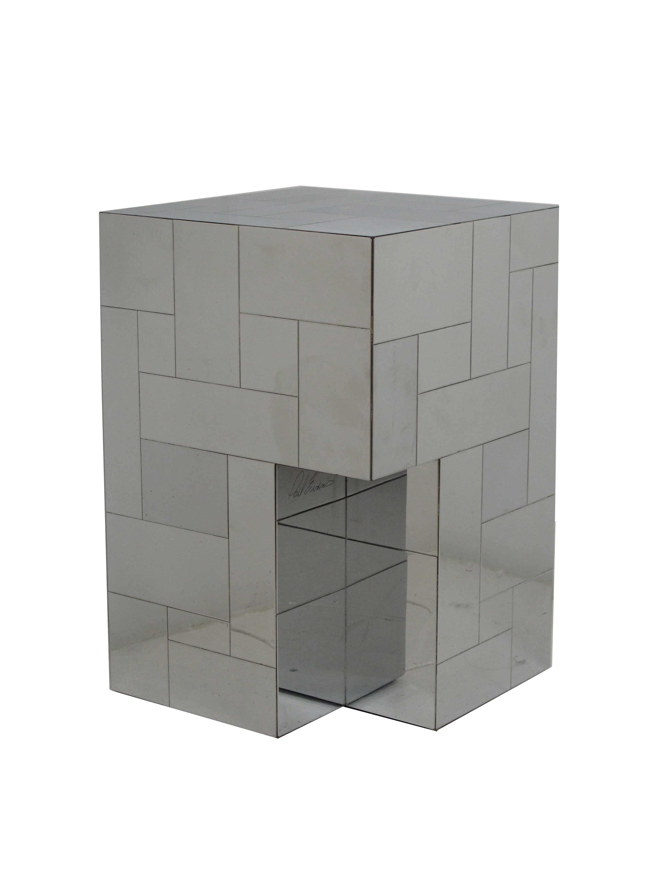 Paul Evans Cityscape Chromed Plated Steel Occasional Table