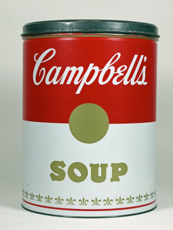 After Warhol Campbell's Soup Store Display Can