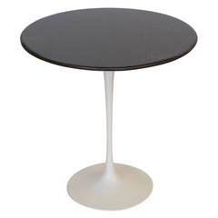 Eero Saarinen for Knoll Round Oak Top Side Table Signed USA 1970's 3