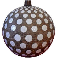 Zaccagnini Table Lamp with Repeating Dot Pattern for Raymor