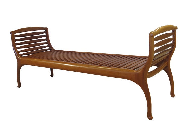 Kimberly Ledford American Studio Craft Chaise Lounge, 1983 In Excellent Condition In New York, NY