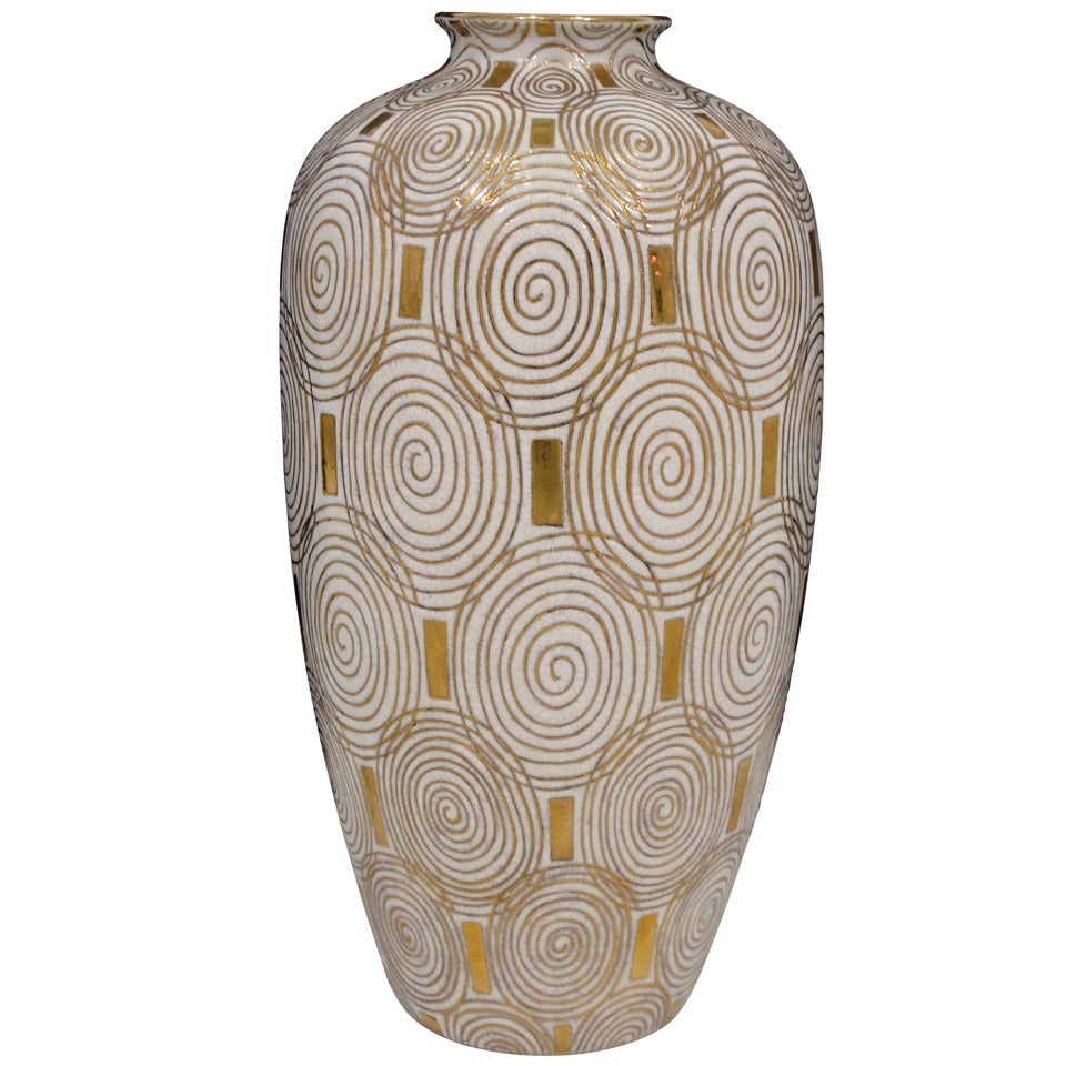 Jay Spectre Porcelain Vase for Silvestri