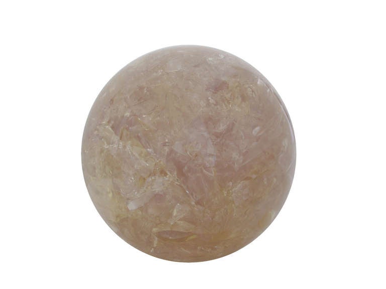 Large Fractured Cast Resin Sphere By Pierre Giraudon