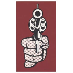 After Roy Lichtenstein Screenprint - Pistol from Banner 1968