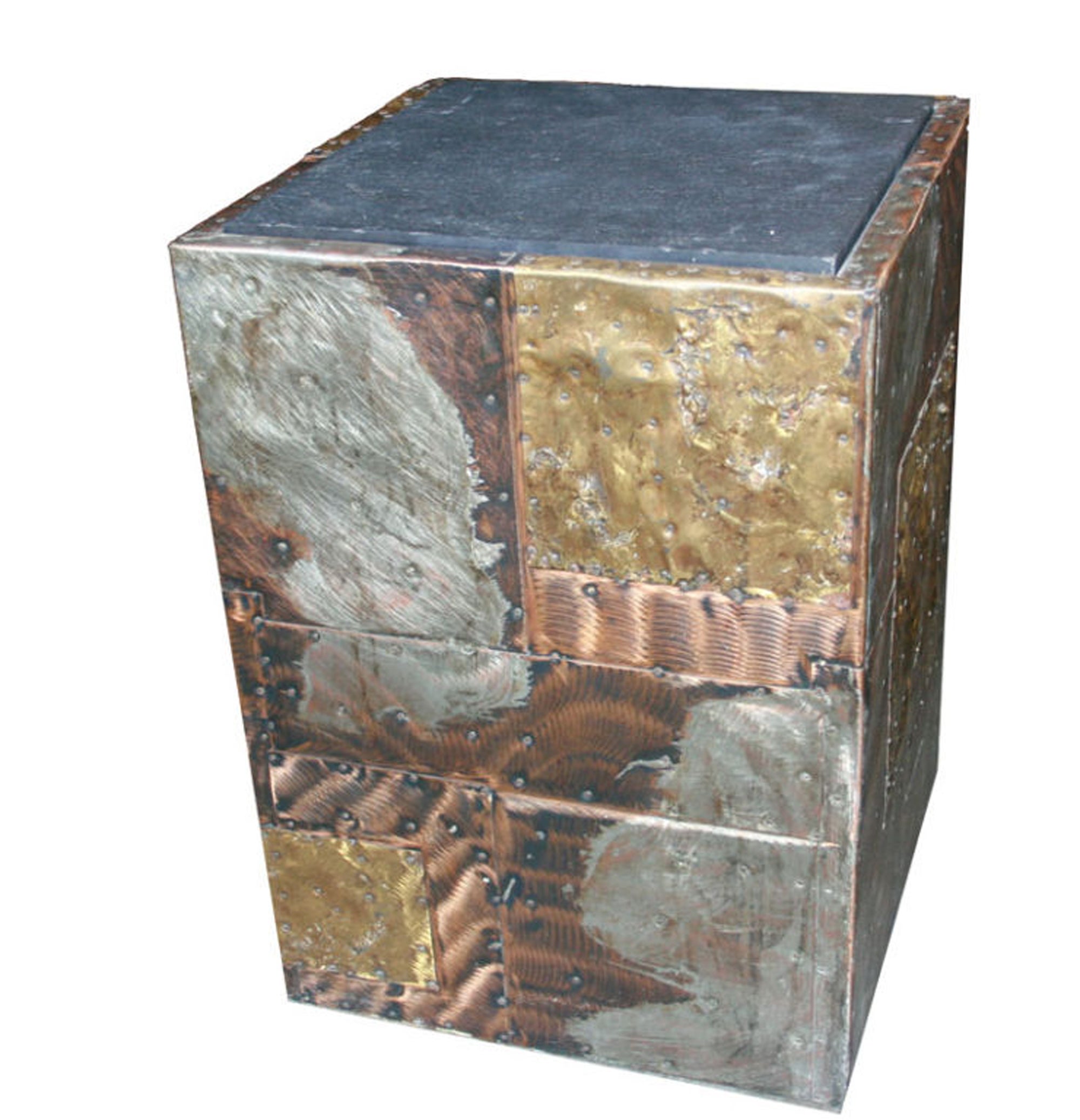 Paul Evans Patchwork Cube Occasional Table