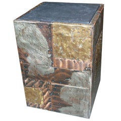 Table d'appoint Paul Evans Patchwork Cube