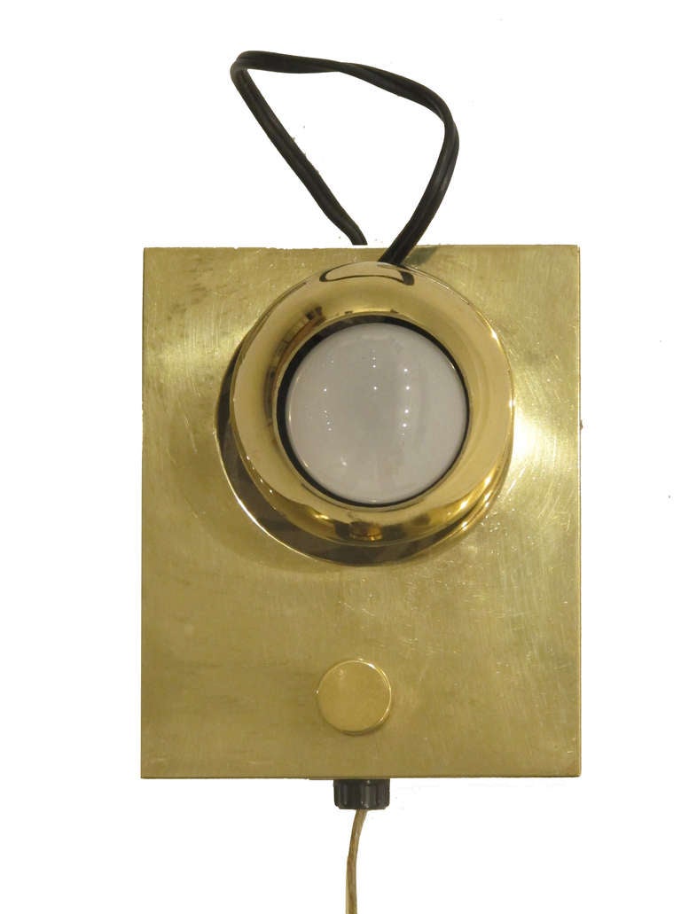 Eye Lamp with Magnetic Ball Shade by Angelo Lelli for Arredoluce