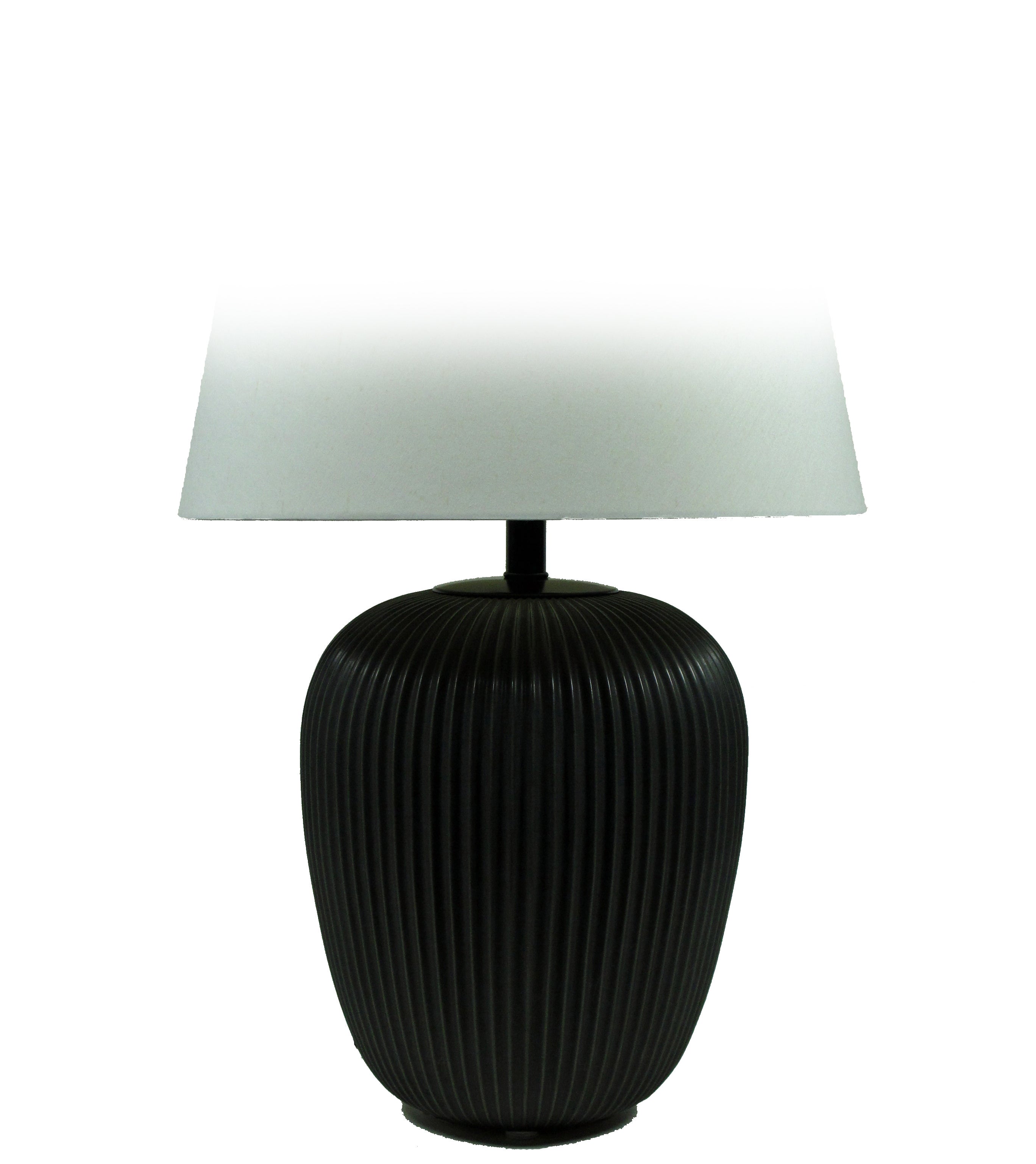 Fluted Porcelain Lamp by Gerald Thurston