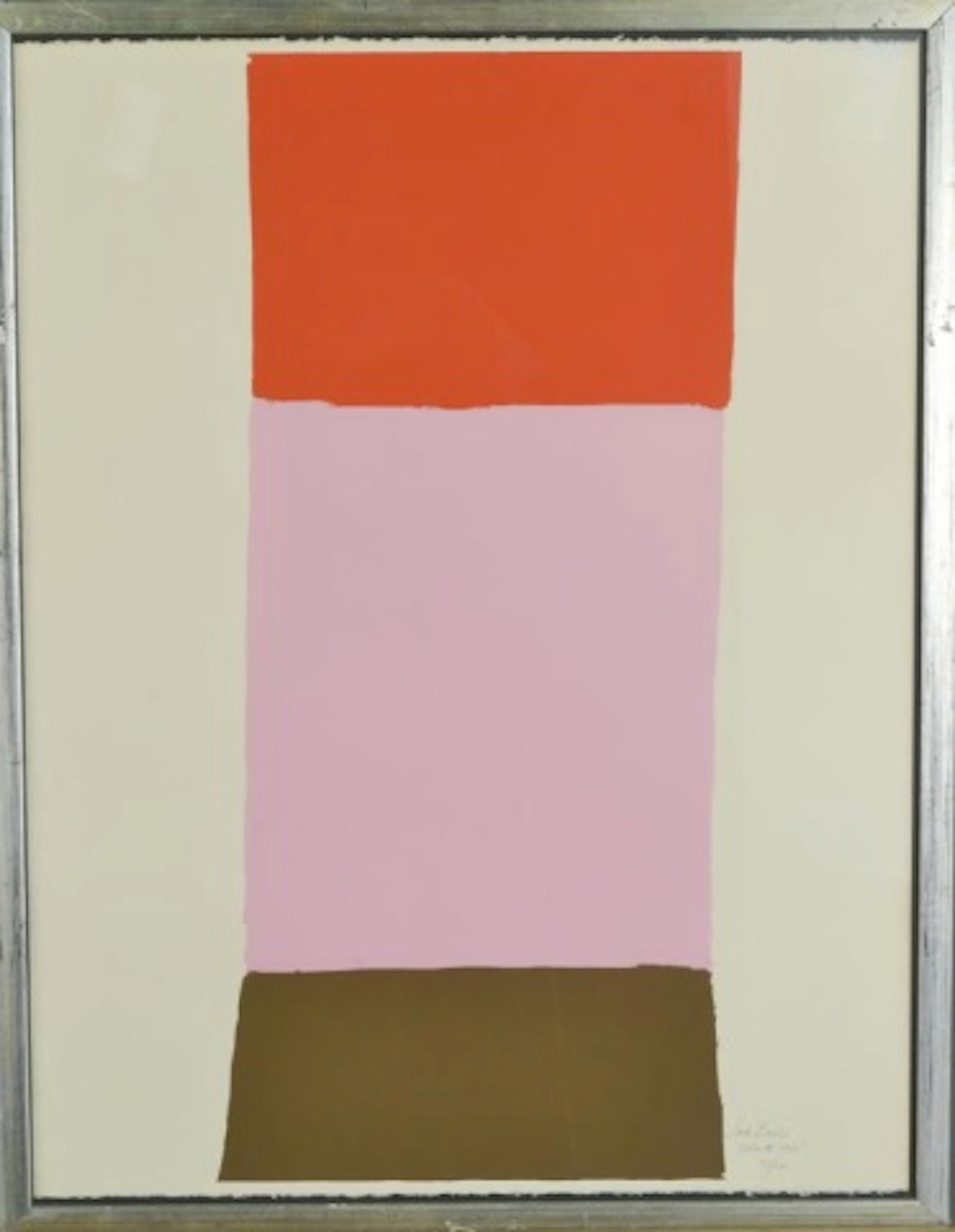 Jack Bush Color Field Screenprint 1965