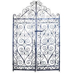 Pair of Decorative Wrought Iron Garden Gates