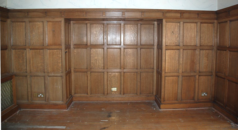 panelled fireplace