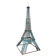 A 100th Scale (height 3m/10 Ft) Folk Art Model Of The Eiffel Tower