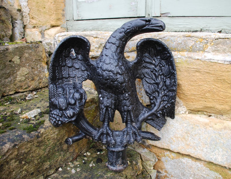 Scottish A Cast Iron Eagle Printing Press Counterweight