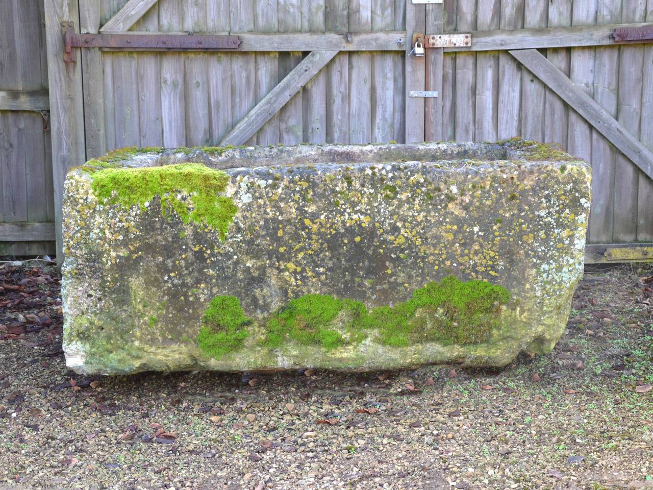 Large Antique Limestone Trough