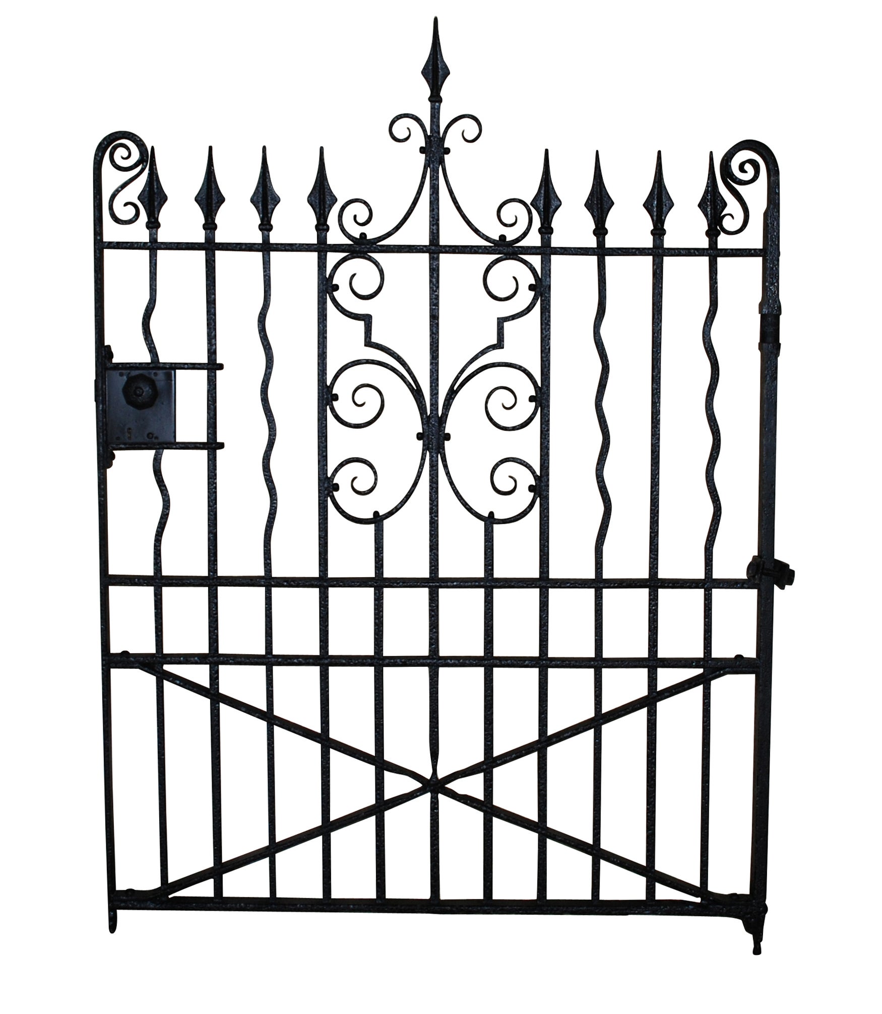 A Well Made Edwardian Wrought Iron Garden Gate at 1stDibs edwardian