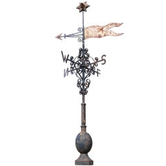Wrought and Cast Iron Weather Vane