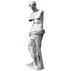 An alabaster Figure of the 'Venus de Milo'