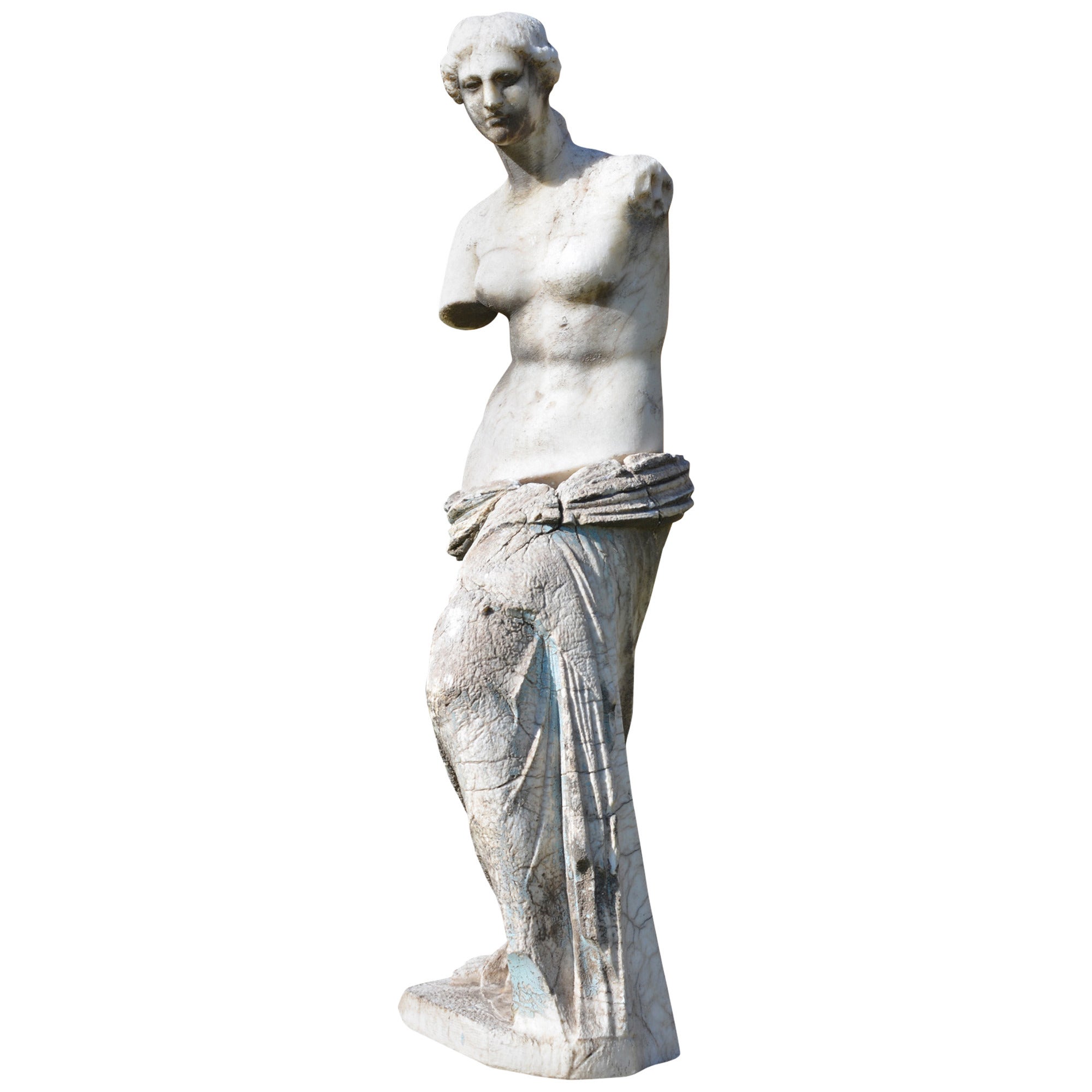 An alabaster Figure of the 'Venus de Milo' For Sale